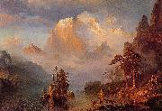 Albert Bierstadt Rocky Mountains oil on canvas